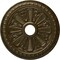 Ekena Millwork Bristol Ceiling Medallion (Fits Canopies up to 3 7/8"), 23 1/2"OD x 3 7/8"ID x 1"P, Brass CM23BIBRS - alternate 1